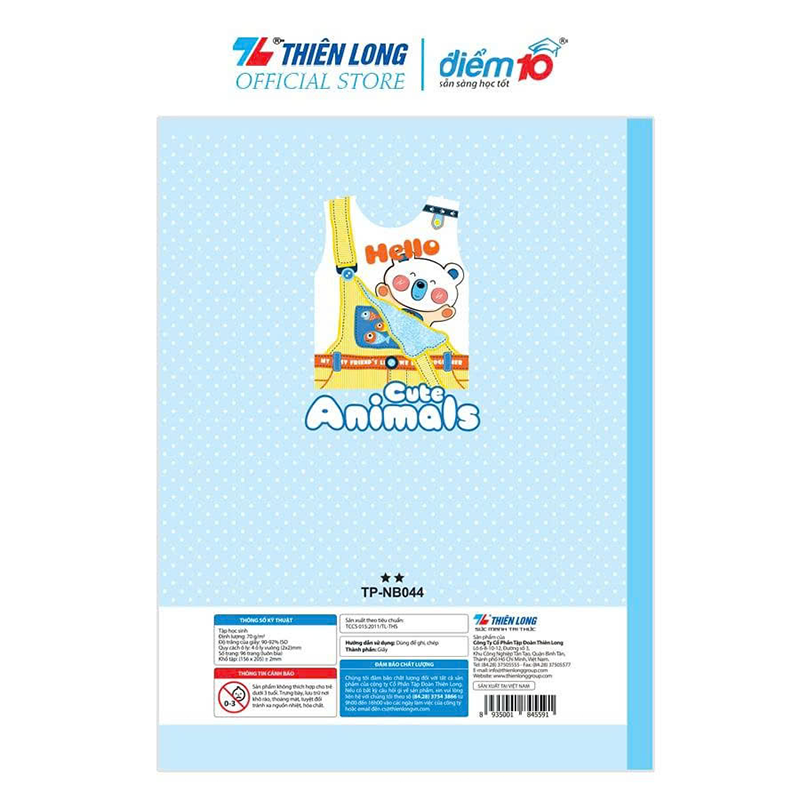 Tập TP-NB044 Điểm 10 (96T-4 oly vuông) - ĐL 70