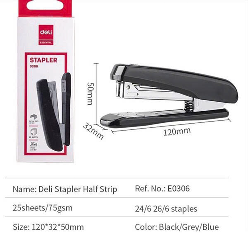 E0346_Dập ghim_Màu đen