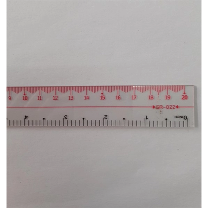 Thước thẳng SR-022 20cm PVC