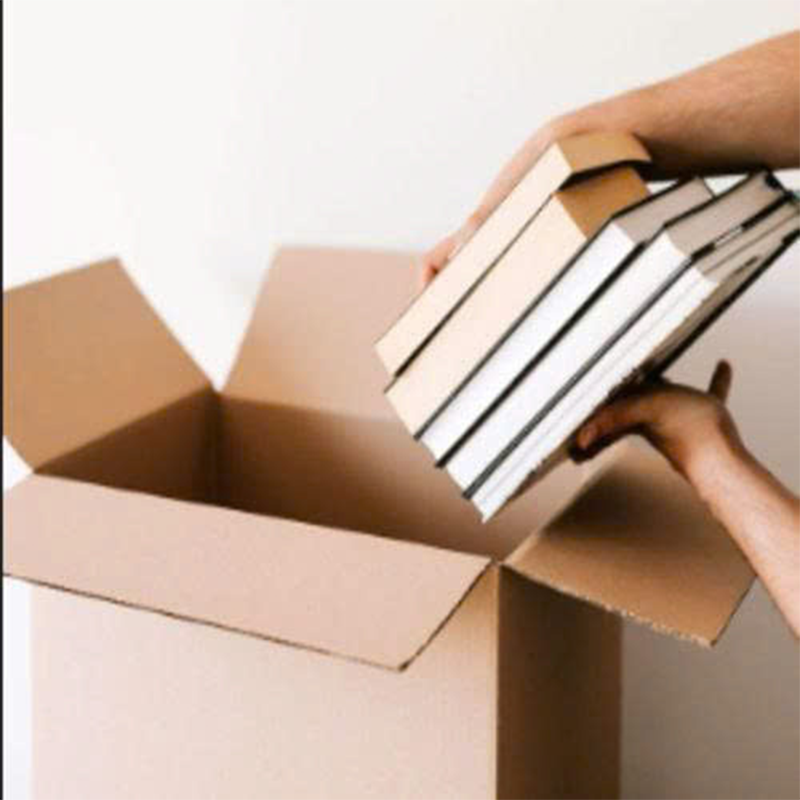 Hộp 40x30x20 cm - 3 lớp sóng B, mặt nâu, đáy mộc, nắp đối