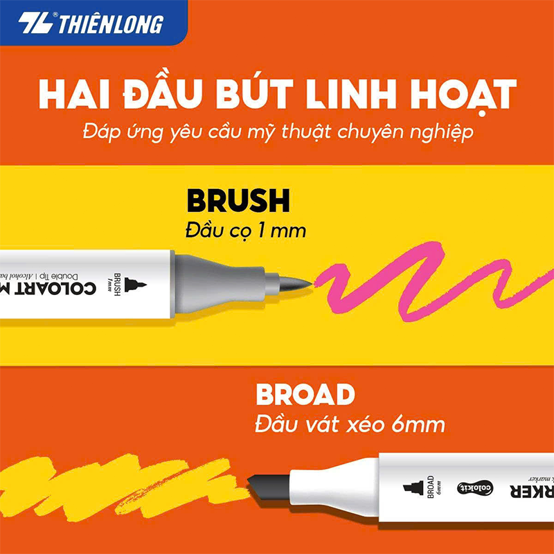 Bút lông mỹ thuật AM-C005 36 màu