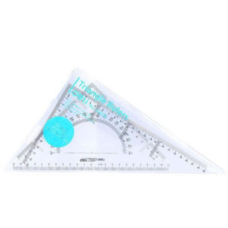 E6425_Thước Eke_25cm_Trong suốt