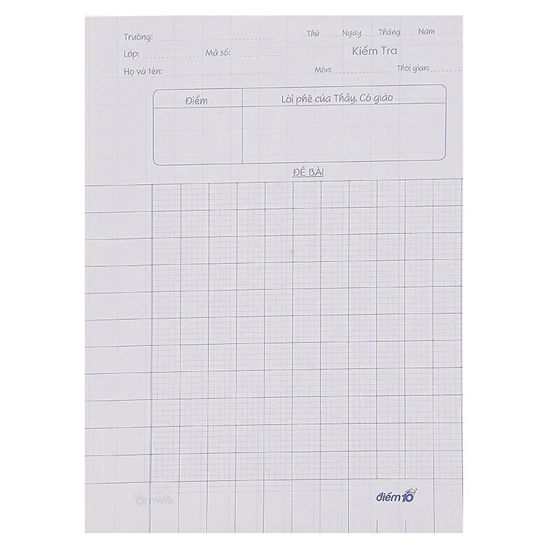 Giấy kiểm tra TP-GKT03 5 ôly vuông