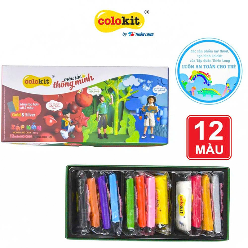 Sáp nặn MC-C026 12 màu