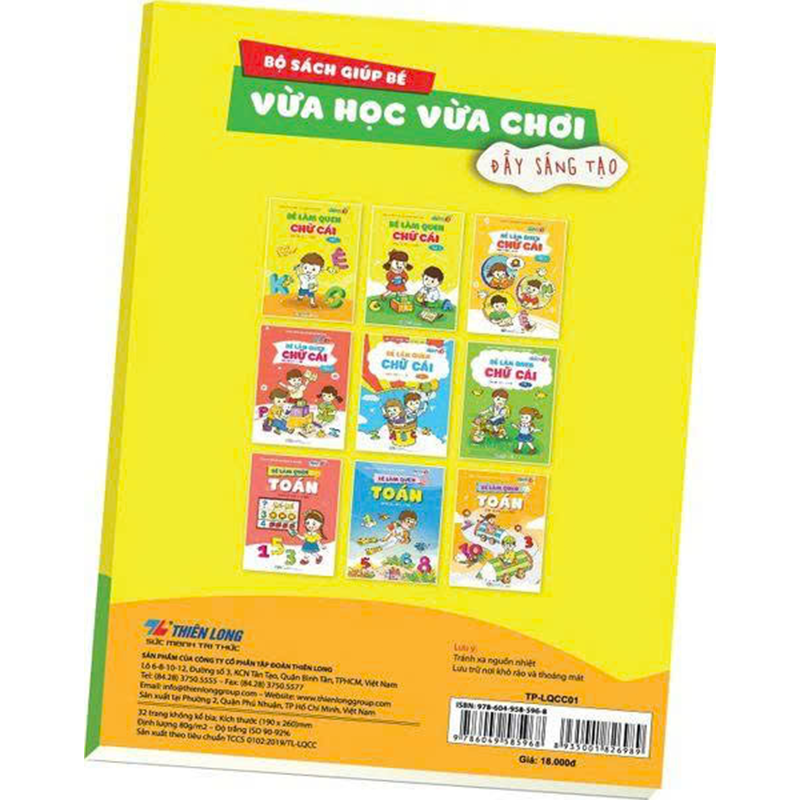 Làm quen chữ cái 4-5 tuổi bộ 1 TP-LQCC03