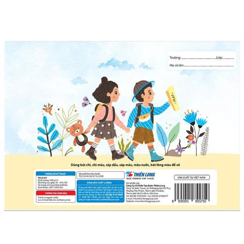Vở vẽ TP-SKB005 lốc 10