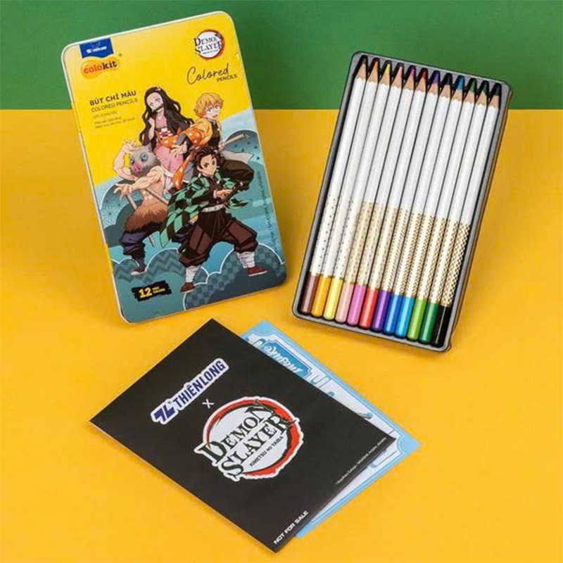 Bút chì màu hộp thiếc CPC-C042/DS 12 màu