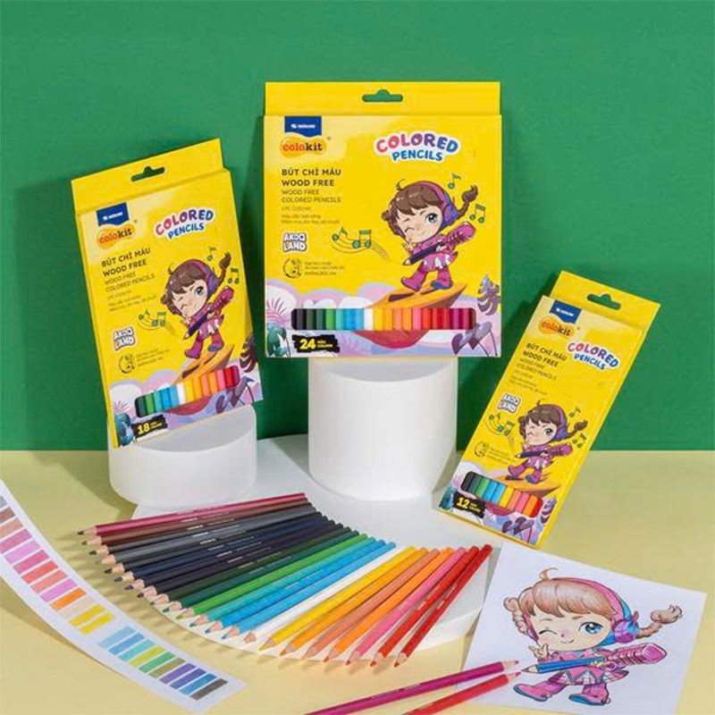 Bút Chì Màu CC Hộp Thiếc CPC-C039 12 màu