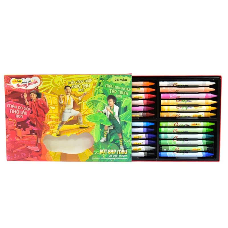 Bút sáp màu CR-C09 24 màu