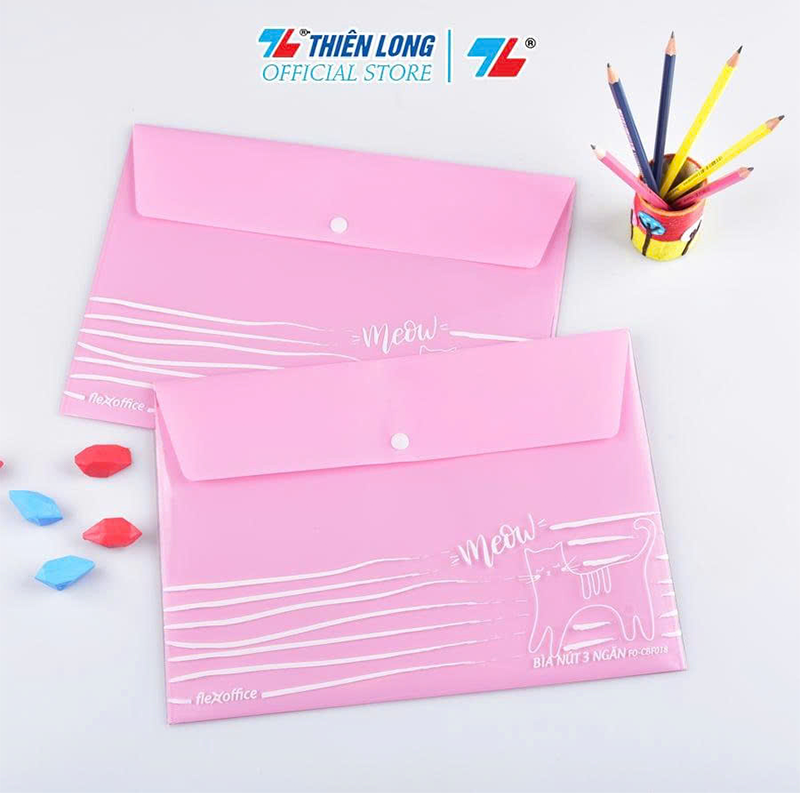 Bìa nút 3 ngăn FO-CBF018