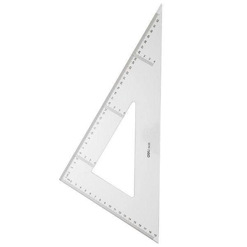 E6435_Bộ thước Eke_Trong suốt