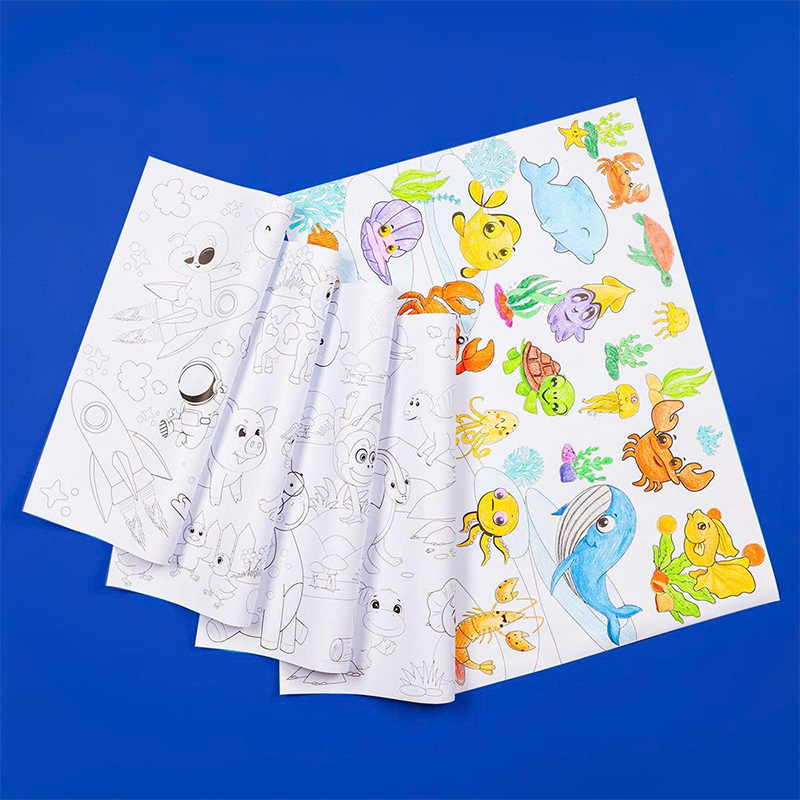 Tranh cuộn tô màu DIY 2in1CRO-C001 hộp10