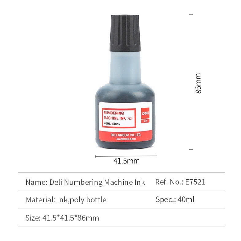 E7521_Mực dấu_40ml_Màu đen