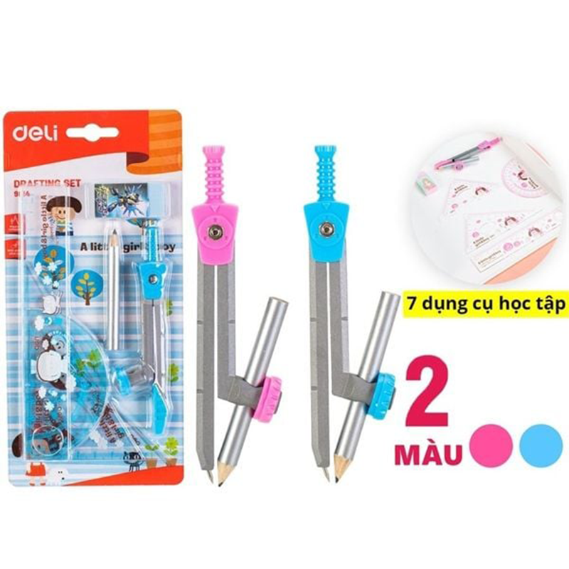 E9614_Bộ dụng cụ học sinh_6 pcs_Màu lẫn