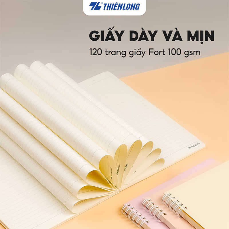 Sổ Lò Xo 2 đầu A5 MB-019 120T kẻ ngang