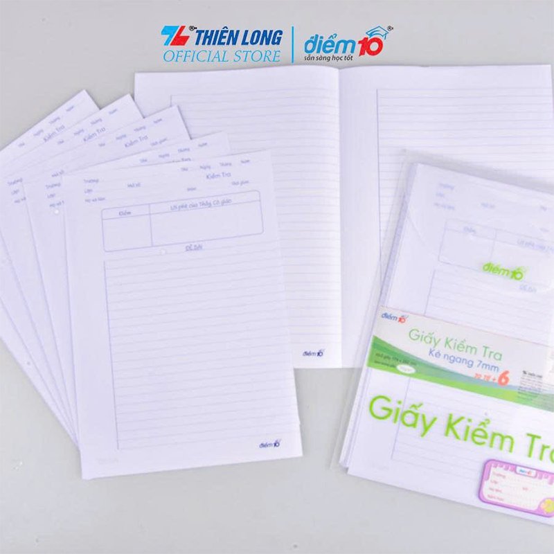 Giấy kiểm tra TP-GKT05 kẻ ngang