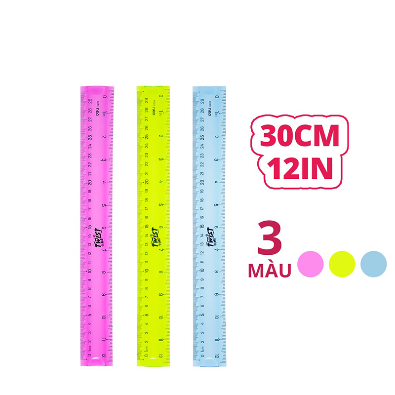 E6209_Thước dẻo_30cm_Màu lẫn