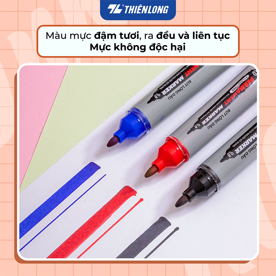 Bút lông dầu PM-07 hộp 10