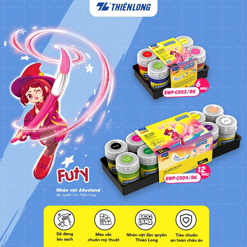 Màu nước rửa được SWP-C003/AK khay 6/T60