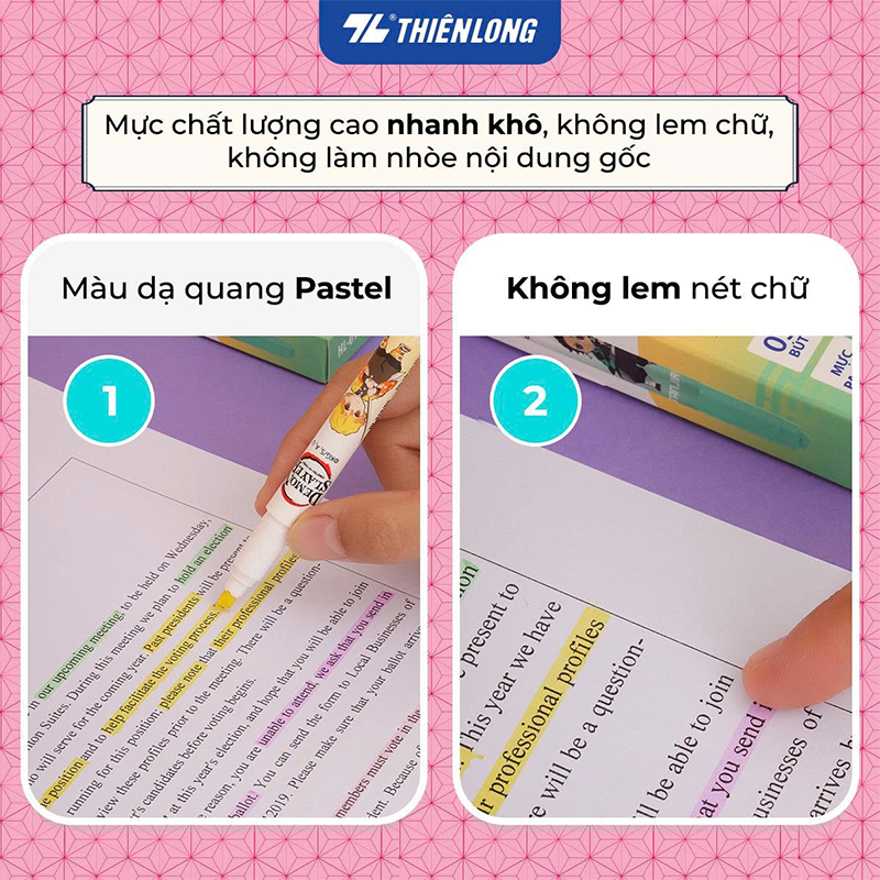 Bút dạ quang HL-019/DS hộp 5 màu