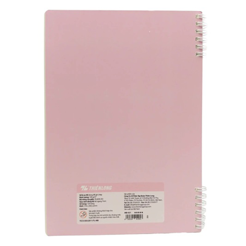 Sổ Lò Xo 2 đầu B5 MB-021 120T kẻ ngang