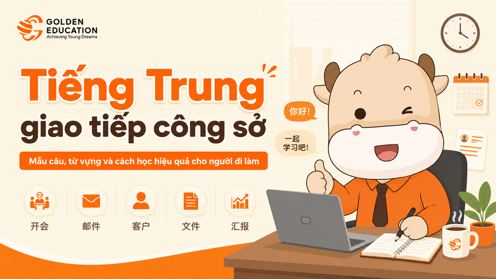 Tiếng Trung giao tiếp công sở: Mẫu câu, từ vựng và cách học hiệu quả cho người đi làm