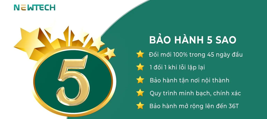 Chính sách bảo hành tại NewTech