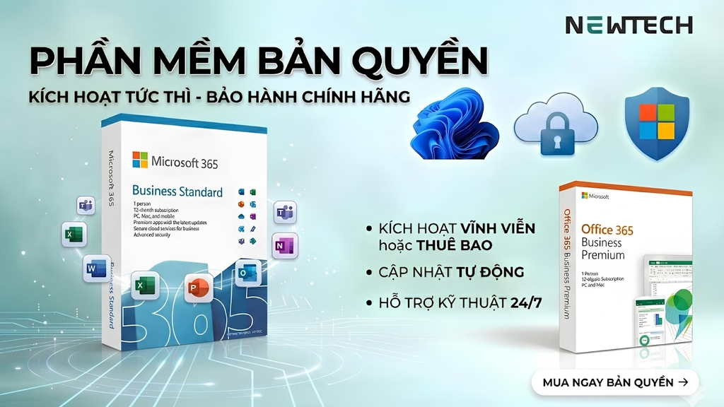 Mua Phần Mềm Bản Quyền Tại NewTech