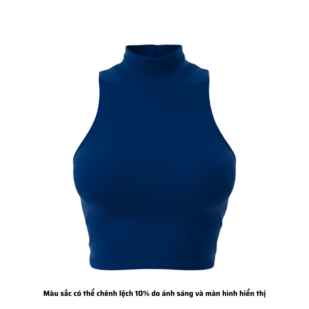 CL - Áo Croptop Cổ Lọ Trơn Thun Borip Co Dãn Giãn 4 Chiều