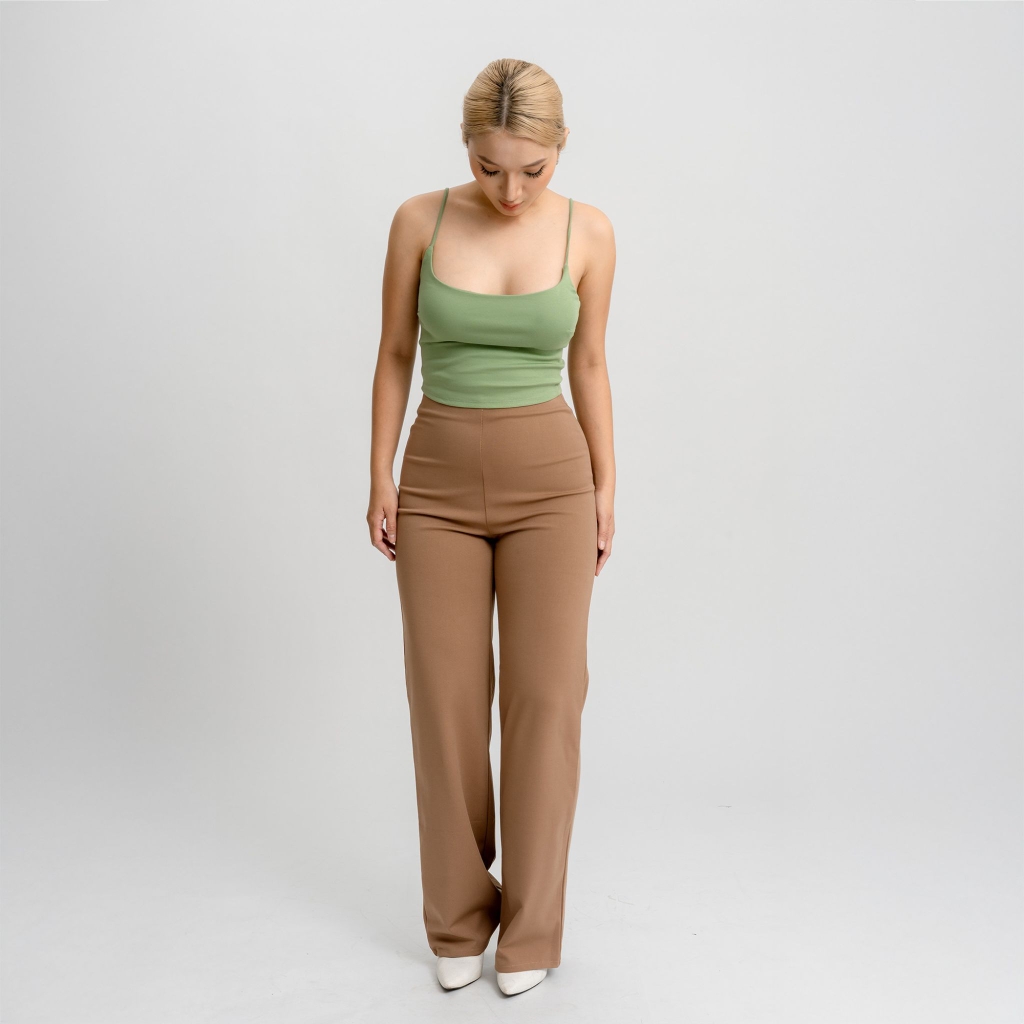 A4 - Áo 2 Dây Croptop Thun Borip Co Giãn 4 Chiều