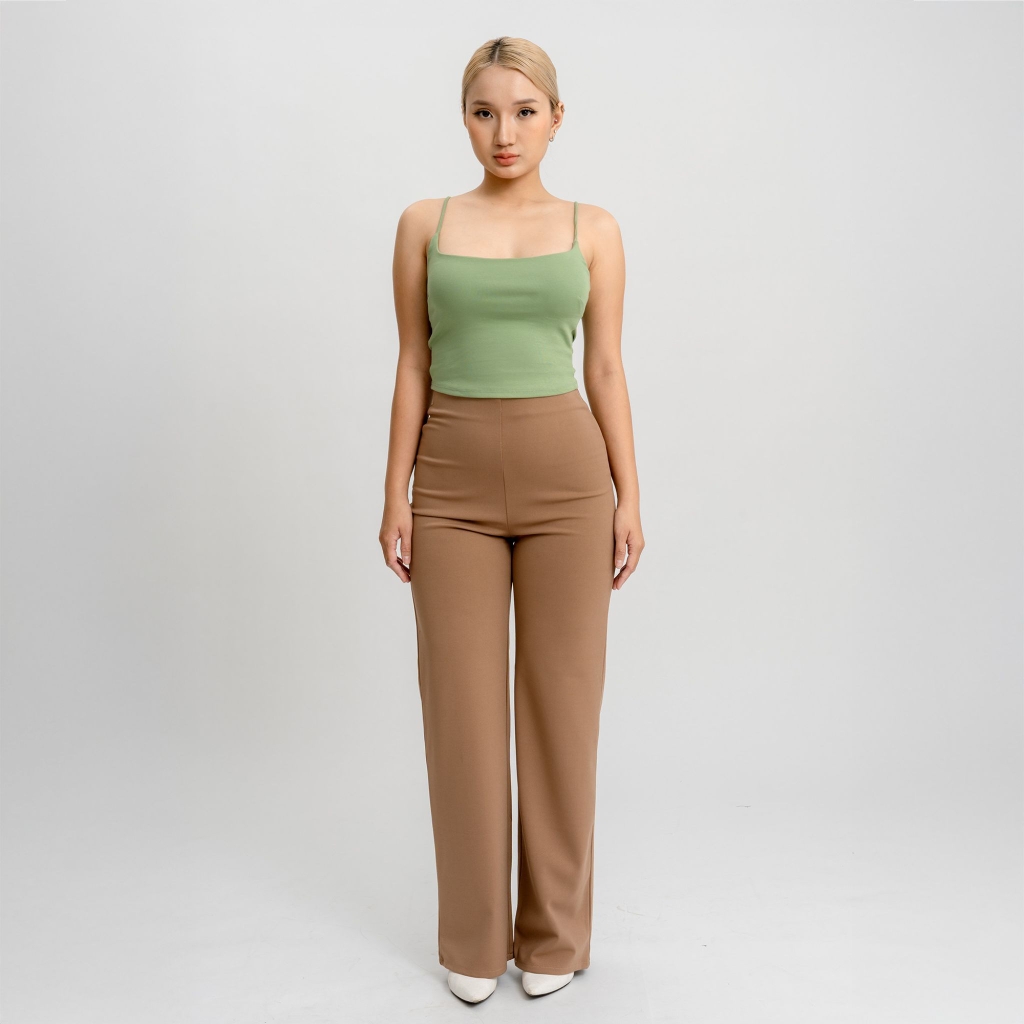 A4 - Áo 2 Dây Croptop Thun Borip Co Giãn 4 Chiều