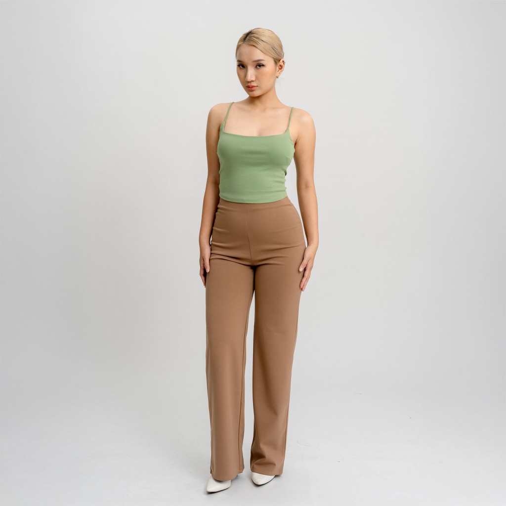 A4 - Áo 2 Dây Croptop Thun Borip Co Giãn 4 Chiều