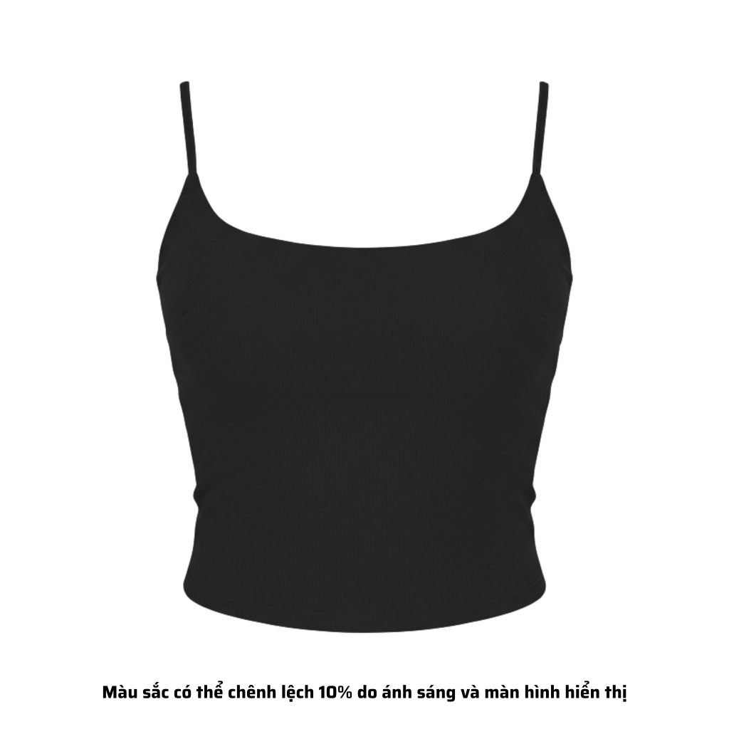 A4 - Áo 2 Dây Croptop Thun Borip Co Giãn 4 Chiều