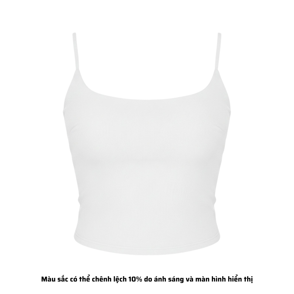 A4 - Áo 2 Dây Croptop Thun Borip Co Giãn 4 Chiều