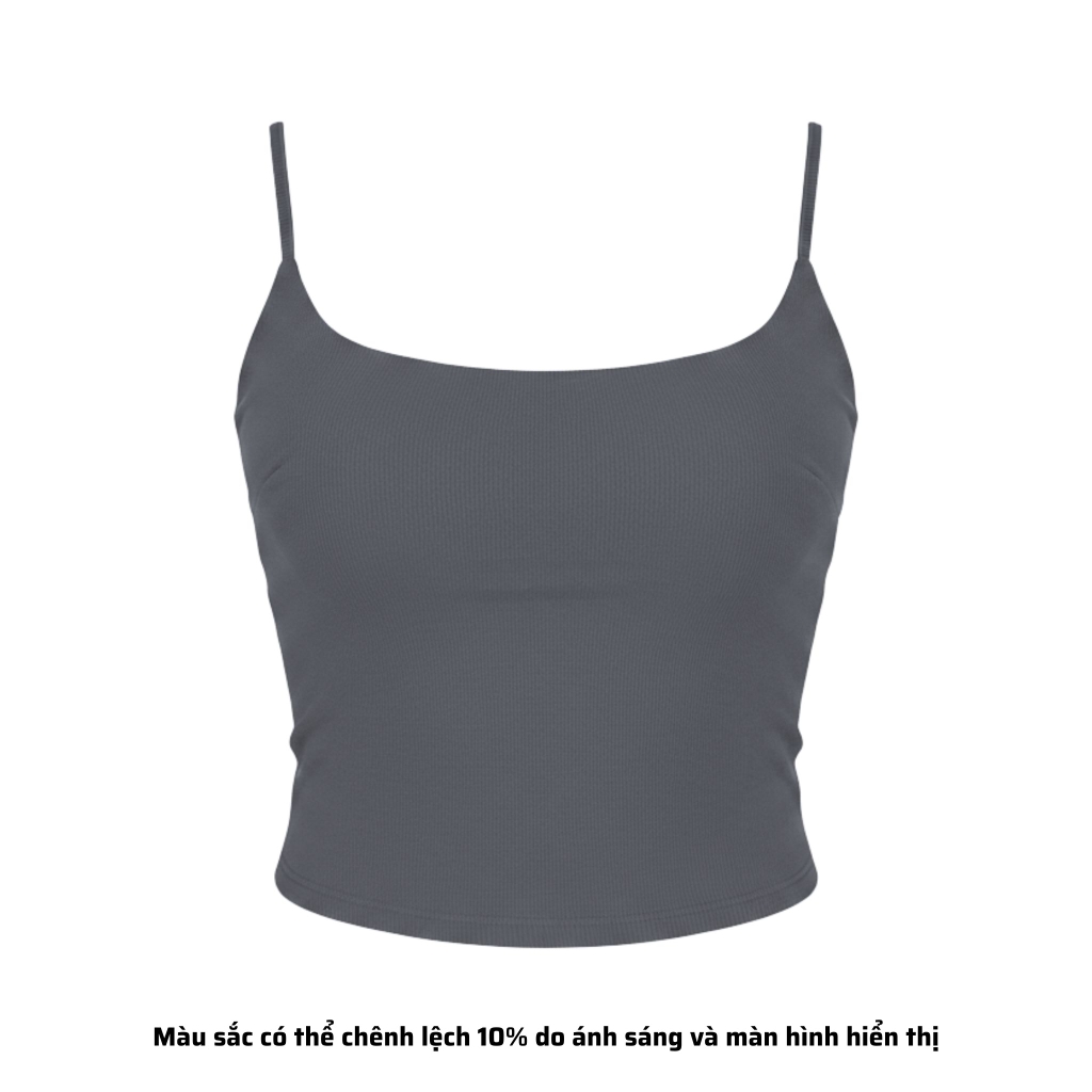 A4 - Áo 2 Dây Croptop Thun Borip Co Giãn 4 Chiều