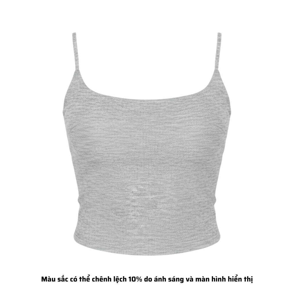 A4 - Áo 2 Dây Croptop Thun Borip Co Giãn 4 Chiều