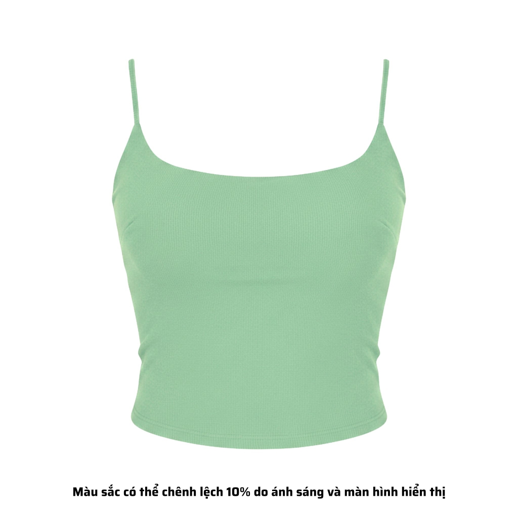A4 - Áo 2 Dây Croptop Thun Borip Co Giãn 4 Chiều