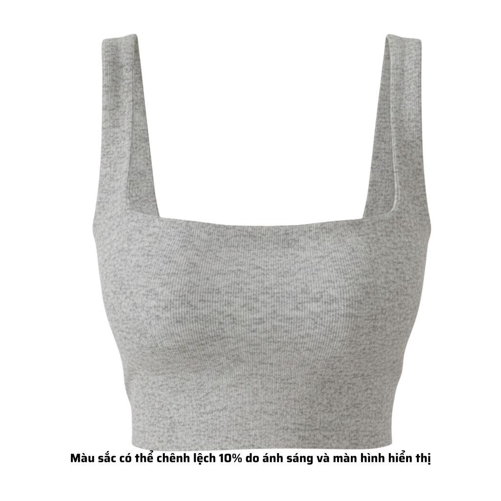 A6 - Áo Hai Dây Bảng To 3cm  Croptop 2 Lớp Thun Cotton Borip