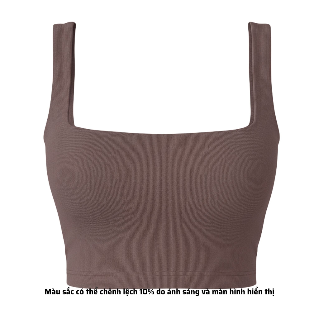 A6 - Áo Hai Dây Bảng To 3cm  Croptop 2 Lớp Thun Cotton Borip