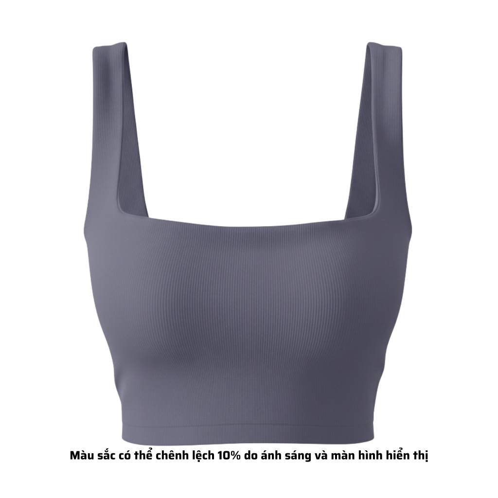 A6 - Áo Hai Dây Bảng To 3cm  Croptop 2 Lớp Thun Cotton Borip