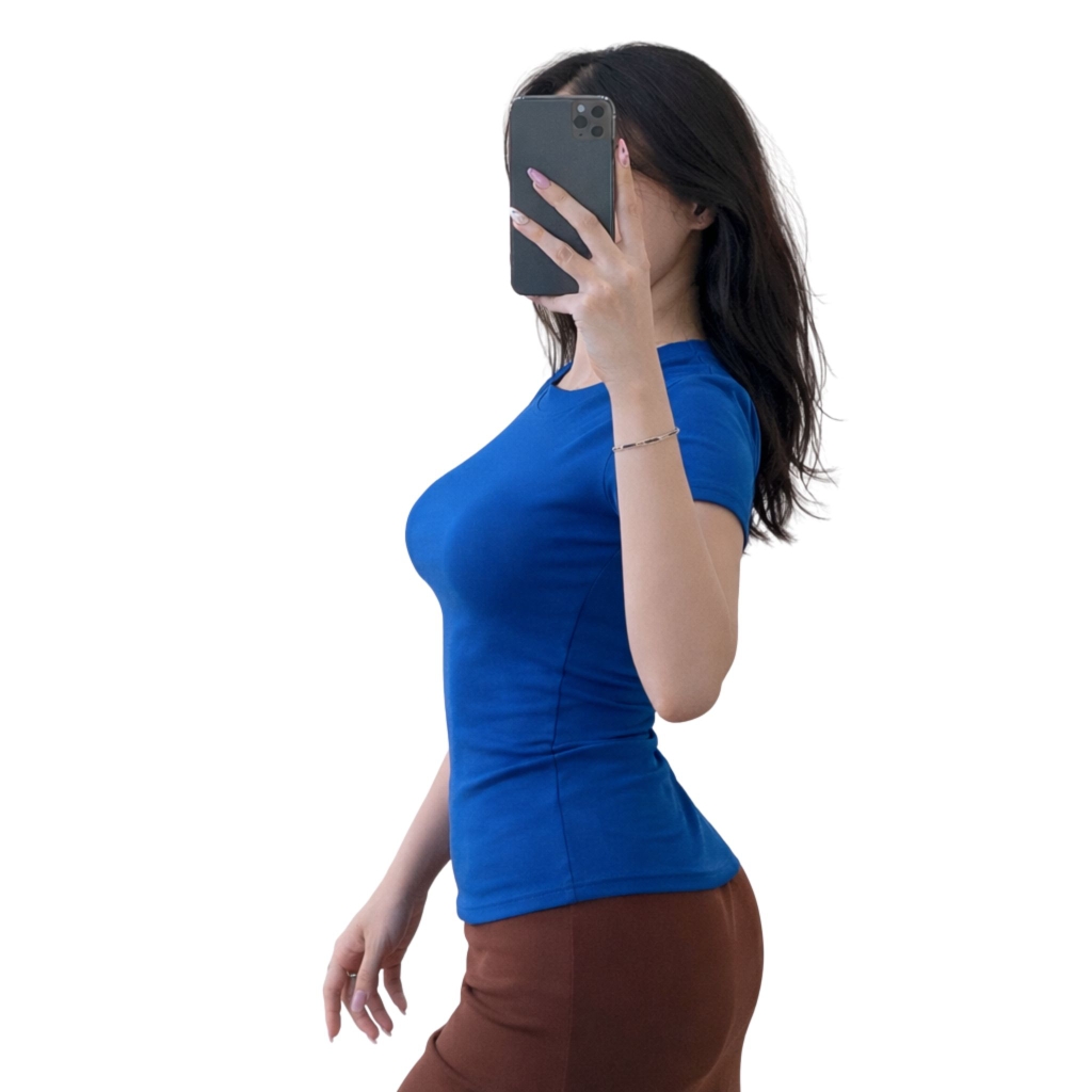 A21 - Áo Cổ Tròn Thân Dài Tay Con 54cm