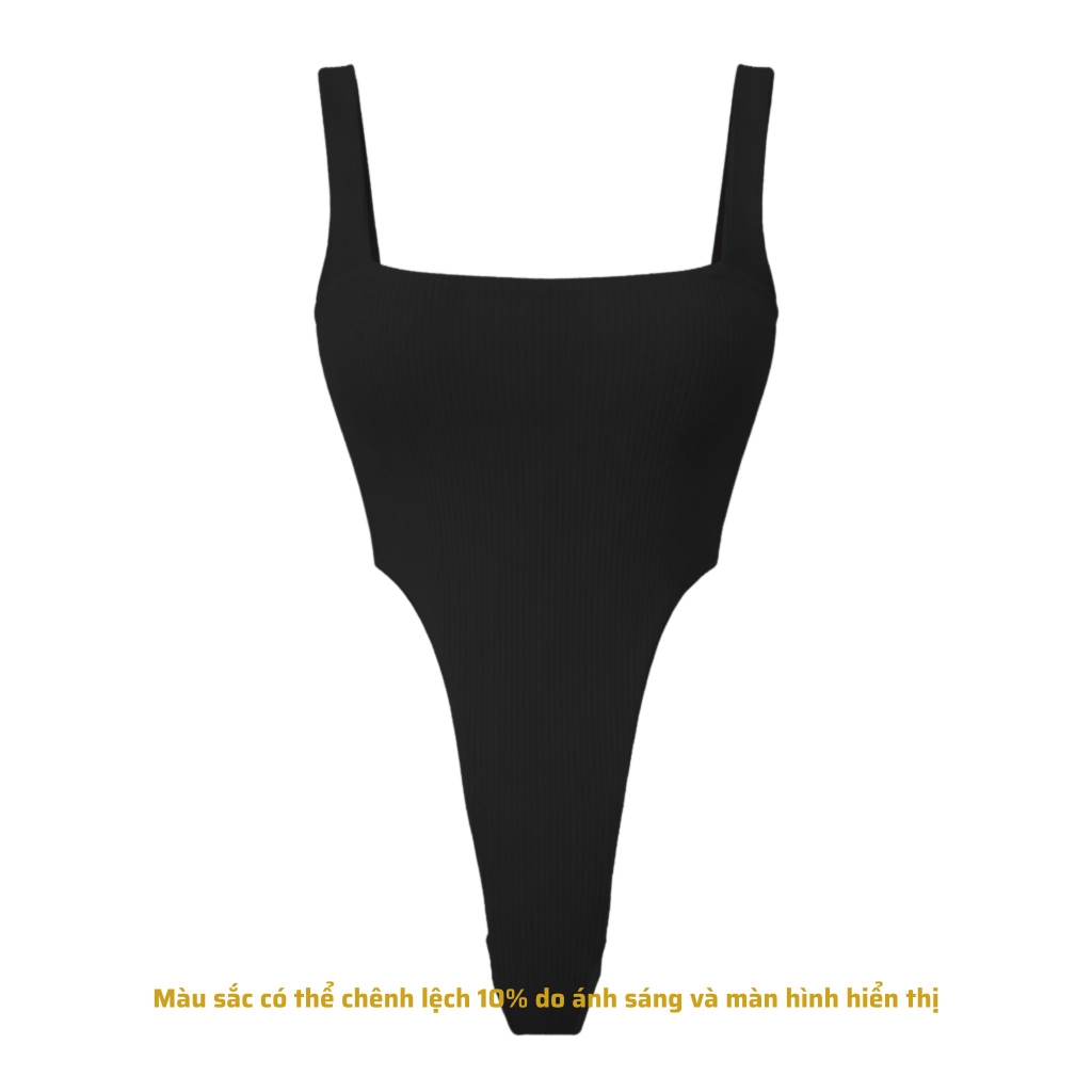 A18 - Áo Bodysuit 2 Dây Bảng To Thun Sọc Ý 2 Lớp 4 Màu Có Nút Bấm Minimal Basic Cơ Bản Đơn Giản Dễ Phối