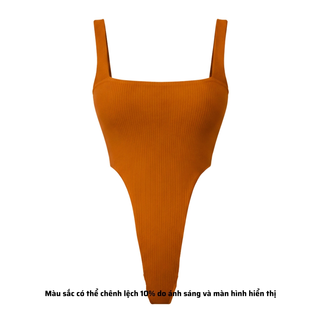 A18 - Áo Bodysuit 2 Dây Bảng To Thun Sọc Ý 2 Lớp 4 Màu Có Nút Bấm Minimal Basic Cơ Bản Đơn Giản Dễ Phối