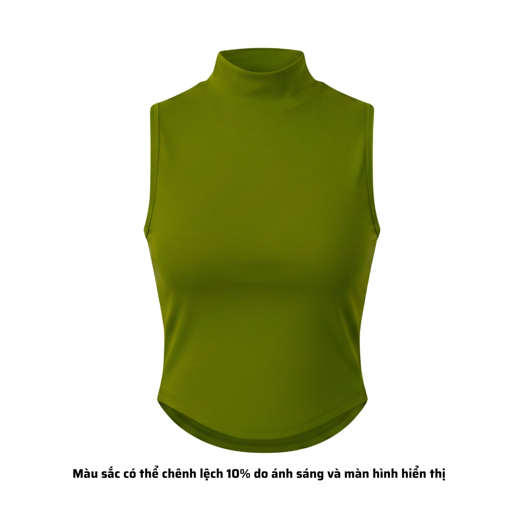 A15 - Áo Cổ 3 Phân Sát Nách Nữ Thun Cotton Borip