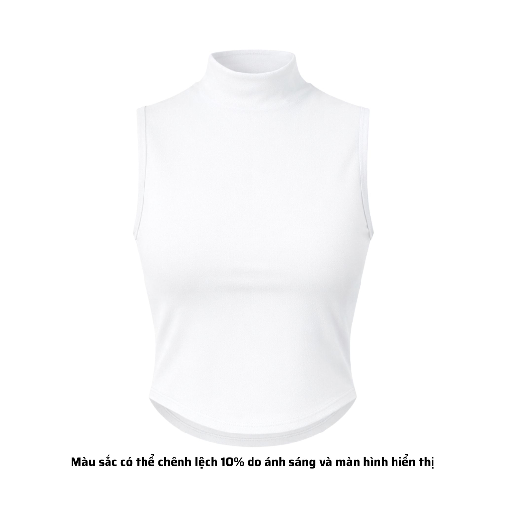 A15 - Áo Cổ 3 Phân Sát Nách Nữ Thun Cotton Borip