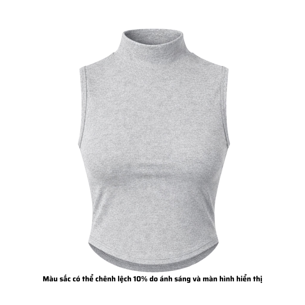 A15 - Áo Cổ 3 Phân Sát Nách Nữ Thun Cotton Borip