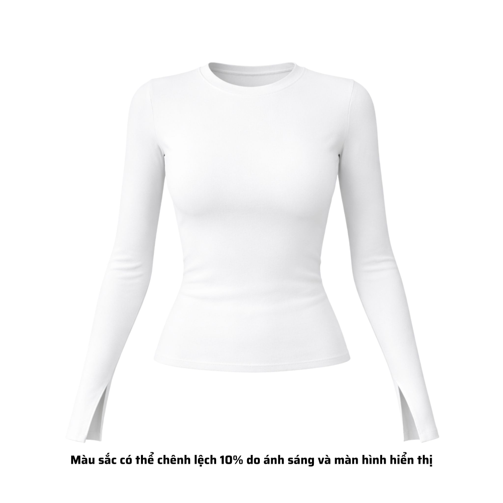 A22 - Áo Dài Tay Xẻ Thân Dài 7 Màu Thun Cotton Borip