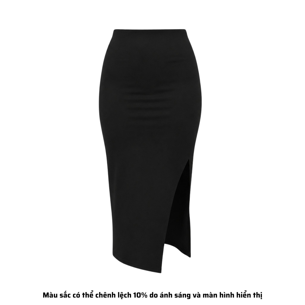 XS - Chân Váy Thun Borip Bozip Xẻ Sườn Co Dãn Giãn