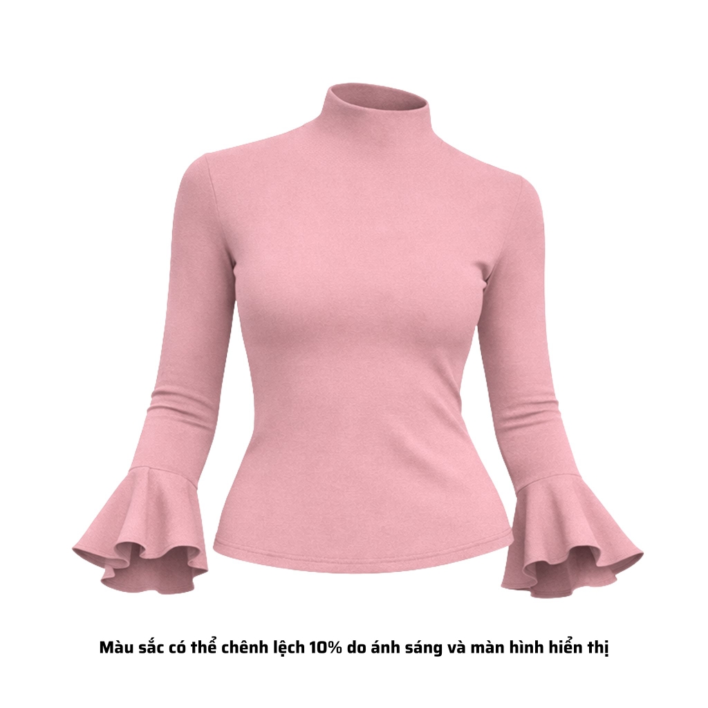 A40 - Áo Cổ Trụ Dài Tay Loe