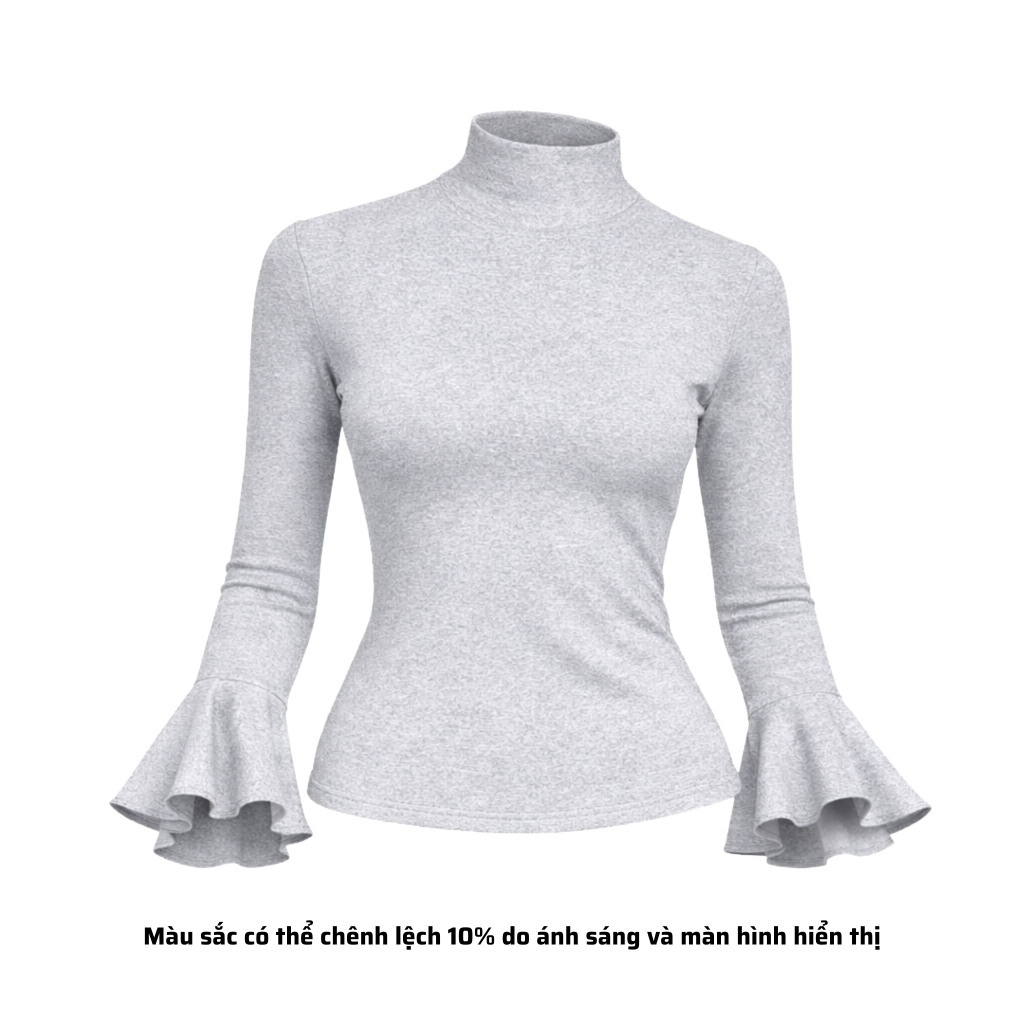 A40 - Áo Cổ Trụ Dài Tay Loe